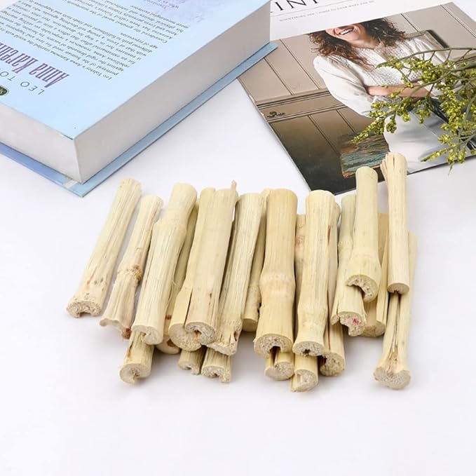 300g Snacks Sweet Bamboo Chew Toy for Rabbits Chew Sticks for Hamster Chinchilla Guinea Pig,Molar Treats Snack for Small Animals-Mewly Pet
