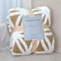 LOMAO Sherpa Fleece Blanket Fuzzy Soft Throw Blanket Dual Sided Blanket for Couch Sofa Bed (Khaki, 51"x63")