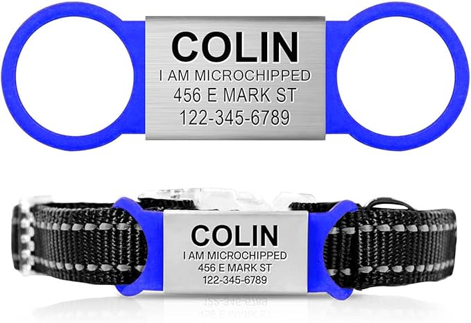 Custom Personalized Dog & Cat ID Tags - Engraved Dog Name, Silent Slide On - Small, Medium, Large Sizes-Mewly Pet