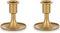 Candlestick Holders Taper Candle Holders, Romadedi Gold Candle Stick Candle Holder for Table Centerpiece, Wedding Reception, Festive Christmas Mantel Decoration or Home Decor, Set of 2