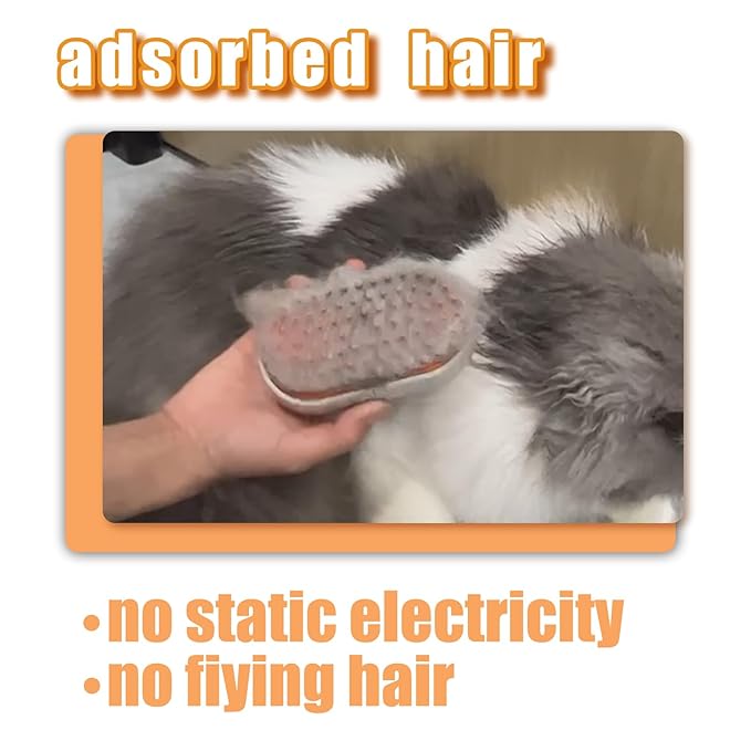 Steam Brush for Cats Dog Steam Brush,3 in 1 Pet Grooming Comb for Shedding,1PCS-Mewly Pet