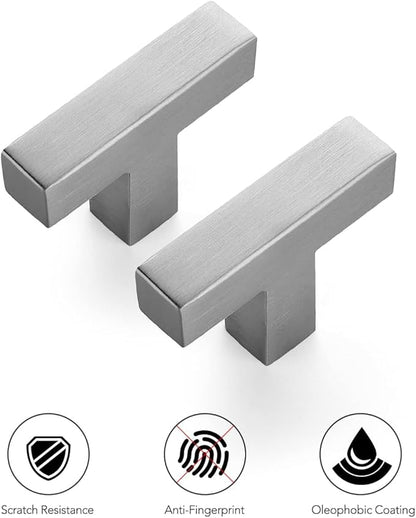 Ravinte 14 Pack 2 inch Length Square Cabinet Pulls Brushed Nickel Stainless Steel Kitchen Drawer Pulls Cabinet Handles Cupboard Handles