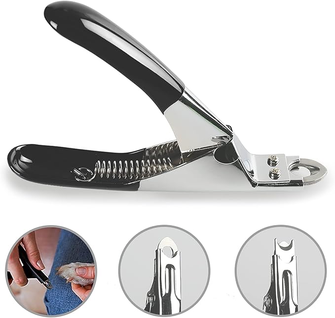 Dog Cat Pets Nail Clippers, Professional Pets Claw Trimmer with Free Nail File, Sharp Stainless Steel Blade, Sturdy Non Slip Handles - for Safe, Professional at Home Grooming-Mewly Pet
