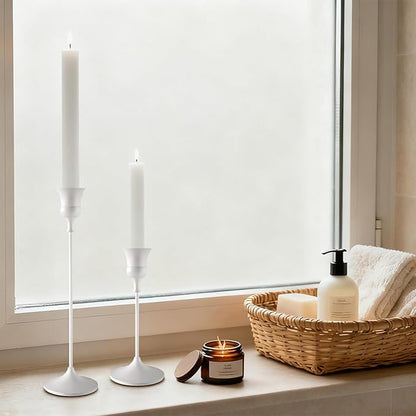 Candlestick Holders White, 1 Pack Taper Candle Holder for Candlesticks, Candle Sticks Holder Decor for Home Decor