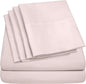 Twin Size Bed Sheets - 4 Piece 1500 Supreme Collection Fine Brushed Microfiber Deep Pocket Twin Sheet Set Bedding - 1 EXTRA PILLOW CASES, GREAT VALUE, Twin, Pale Pink