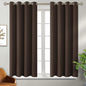 BGment Brown Blackout Curtains 54 Inch Length 2 Panels Set, Grommet Thermal Insulated Room Darkening Curtains for Bedroom, Each 46 x 54 Inch