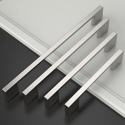 Asidrama 10 Pack 8.8 Inch(224mm) Brushed Satin Nickel Kitchen Cabinet Handles, Cabinet Pulls Kitchen Cabinet Hardware for Cupboard Drawer Pulls