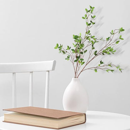 Melorca&Guilla Artificial Plants,6PCS 43.3" Green Faux Branches for Vase,Artificial Plants for Shop Garden Office Home Décor