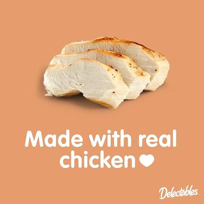 Hartz Delectables Savory Broths NonSeafood Chicken Lickable Wet Cat Treats, 12 Count-Mewly Pet