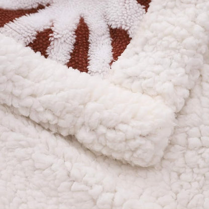 LOMAO Sherpa Fleece Blanket Fuzzy Soft Throw Blanket Dual Sided Blanket for Couch Sofa Bed (Brown, 60''x80'')