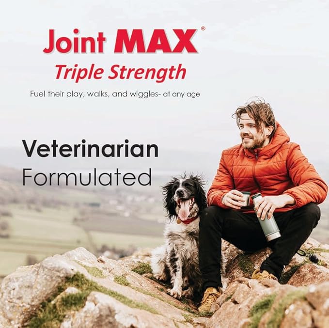 TS Joint Supplement Vet Formulated Pain & Inflammation Relief Treats Hip Dysplasia & Arthritis, Glucosamine, Chondroitin, Turmeric, MSM, HA, Creatine, Omega 3 EPA + DHA.120 Soft Chews-Mewly Pet