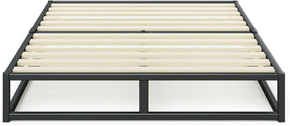 ZINUS Joseph 10 Inch Platform Bed Frame, Wood Slat Support, No Box Spring Needed, Eco Friendly WonderBox(TM) Packaging, Easy Assembly, Black, Full