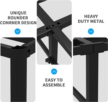 King Box Spring, 9 Inch Metal King Size Box Spring Only, Heavy Duty Metal Frame Mattress Foundation Support for 3000lbs, Easy Assembly, Noise Free, Non Slip