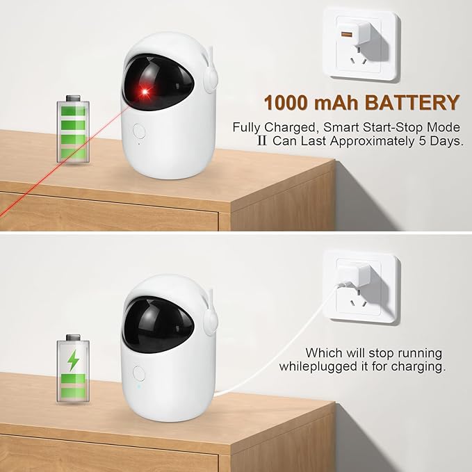 Laser Cat Toys for Indoor Cats Interactive Cat Toy 3 Speed Modes with Timer Rechargeable Rechargeable 3 Adjustable Circling ranges for Cats/Kitten/Dogs-Mewly Pet