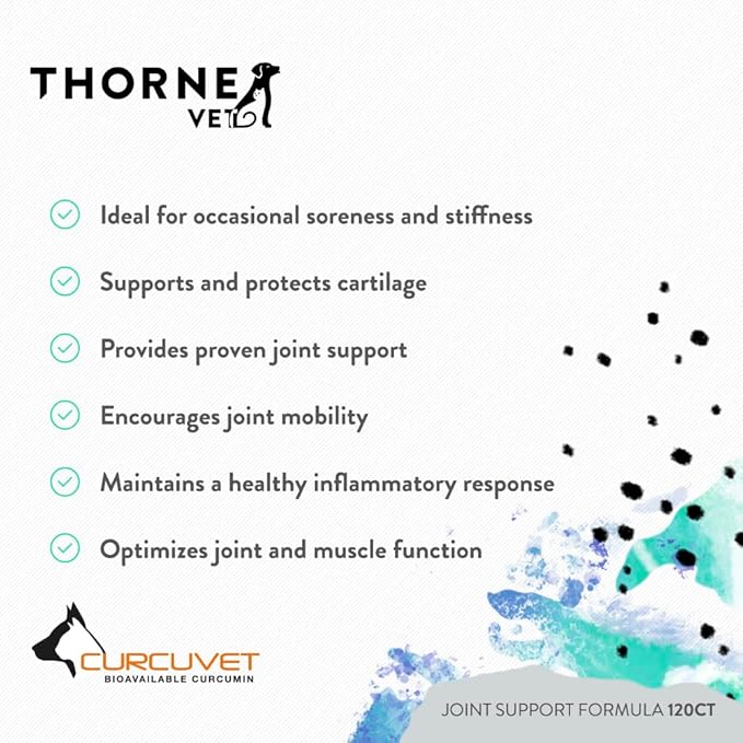 ThorneVET Joint Support Formula – Dog & Cat Joint Health Support, 120 Soft Chews-Mewly Pet