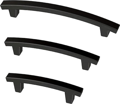 Franklin Brass (10-Pack) – Matte Black Cabinet Handles, 3 Inch Hole Center, Pulls for Drawers, Kitchen Cabinet Door, Dressers | Pierce