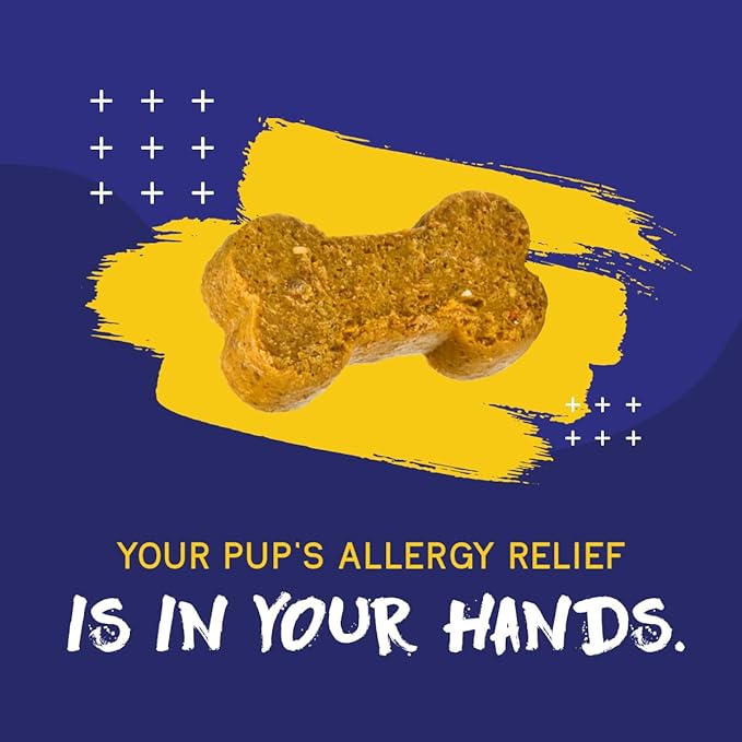 PupGrade Itch & Allergy Chew Supplement for Dogs Improved Immune Support & Seasonal Allergies with Alaskan Salmon Fish Oil - Helps with Anti-Itch - 60 Soft Chews-Mewly Pet