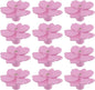 12PCS 1.57" x 0.83" Single Hole Dresser Knobs Ceramics Flower Shaped Pulls for Cupboard Drawer, with 2 Kinds of Screws