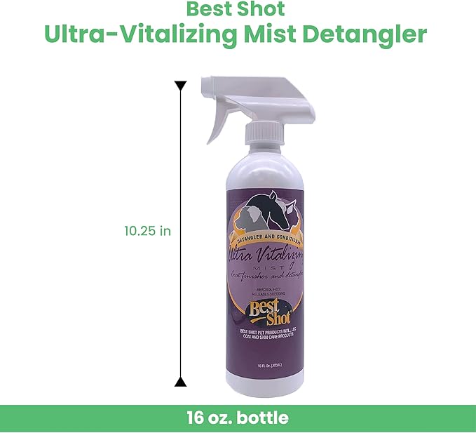 Best Shot Ultra Vitalizing Mist Detangler, 16 oz-Mewly Pet