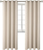 BGment Blackout Curtains - Grommet Thermal Insulated Room Darkening Bedroom and Living Room Curtains, Set of 2 Panels (52 x 84 Inch, Champagne)
