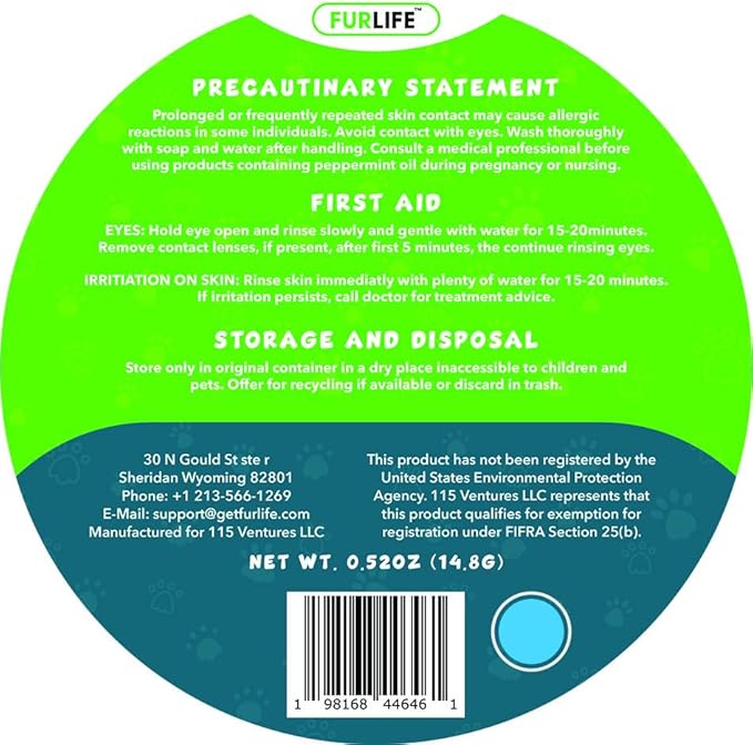 FurLife Blue Dog Tag, Flea and Tick Prevention for Dogs - Waterproof Pendant for Collar, Safe for All Breeds-Mewly Pet