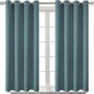 BGment Room Darkening Curtains 54 Inches Long - Grommet Thermal Insulated Drapes Window Treatment Curtains for Bedroom, 2 Panels, 52 x 54 Inch, Stone Blue