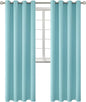 BGment Blackout Curtains - Grommet Thermal Insulated Room Darkening Bedroom and Living Room Curtains, Set of 2 Panels (55 x 96 Inch, Baby Blue)