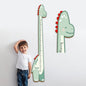 Personalized Growth Chart for Wall, Wooden Height Chart for Kids, Cute Height Measurement for Child/Girls/Boys, Baby and Toddler's Playroom/Kid's Room/Nursery Decor, Dinosaur