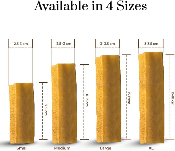 Dogsee Original Himalayan Yak Cheese Dog Chews (Small - 3 Bars) | Fights Plaque and Tartar| Yak Chews for Small Dogs | Rawhide Free | Easily Digestible Dog Treats-Mewly Pet