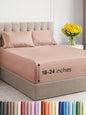 Extra Deep Twin XL Sheet Set - 4 Piece Breathable & Cooling Sheets - Hotel Luxury Bed Sheets Set - Easy & Secure Fit - Soft, Wrinkle Free & Comfy Sheets Set - Mauve Sheet Set with Extra Deep Pockets
