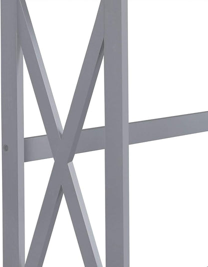 Yaheetech Console Table for Entryway, 2 Tier Narrow Sofa Table Bookshelf Accent Tables w/Storage Shelf, Living Room Entry Hall Foyer Tables Furniture, Grey