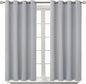 BGment Room Darkening Curtains 54 Inches Long - Grommet Thermal Insulated Drapes Window Treatment Curtains for Bedroom, 2 Panels, 52 x 54 Inch, Light Grey