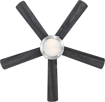 Westinghouse 7305400 Comet LED Ceiling Fan, 52 Inch, Brushed Nickel, Frosted Glass