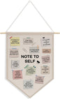 Therapy Office Decor Teacher Desk Must Haves Canvas Hanging Pennant Flag Banner Wall Sign Gift for Nursery Bedroom Playroom Game Room Front Door