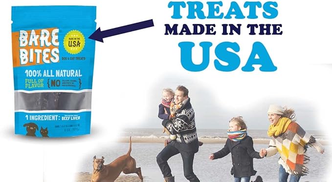 100% All Natural Dehydrated Beef Liver Dog and Cat Treats (6 Ounce Bag) (6 Ounce Bag)-Mewly Pet