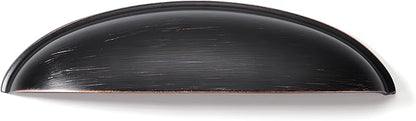 khtumeware 10 Pack 5" Drawer Pulls Oil Rubbed Bronze Cabinet Cup Pulls Kitchen Hardware Cabinet Handles Drawer Handles Knobs 5 inch Hole Center