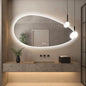 Niccy Irregular LED Bathroom Mirror with Lights, 27x51 Asymmetrical Backlit-Mirror for Wall Mounted, Bathroom Vanity Mirrors with Memory, Dimmable, 3 Colors, Anti-Fog, IP65 Waterproof