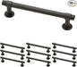 Franklin Brass Francisco (10-Pack) Cabinet Handles 4" Hole Center Pulls | Soft Iron Hardware for Kitchen Drawers, Dressers, Furniture P29617K-SI-B