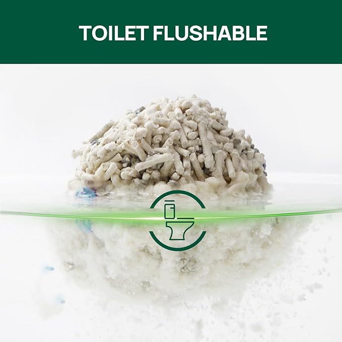 18lbs Mixed Tofu Cat Litter Clumping, Low Dust, Lightweight, Ultra Absorbent and Fast Drying, Natural Pea Husk Bentonite Kitty Litter (9lbs×2bags)-Mewly Pet