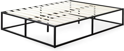 ZINUS Joseph 14" Metal Platforma Bed Frame, Mattress Foundation, Wood Slat Support, No Box Spring Needed, Sturdy Steel Structure, Queen