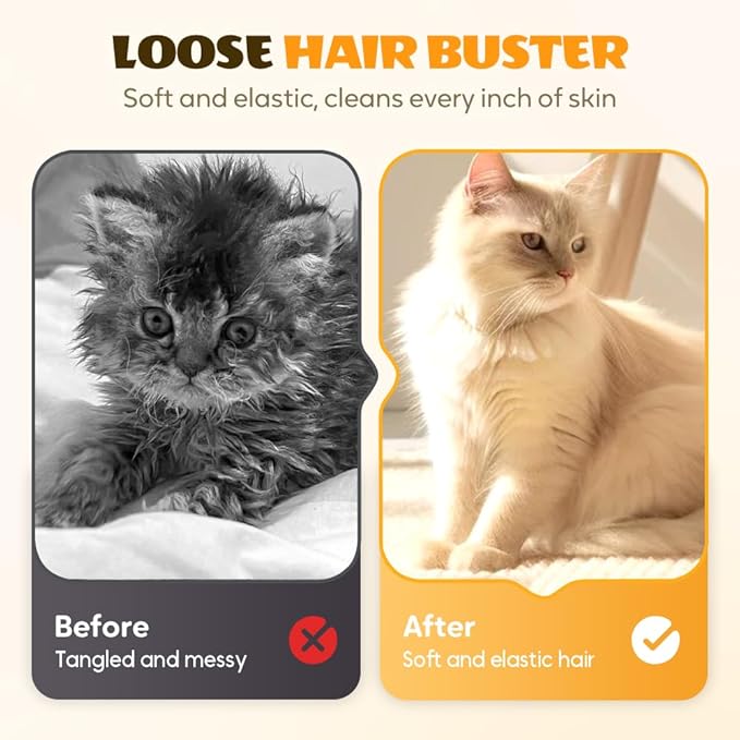 All-in-One Grooming Mist Glove for Pets, Upgrade Efficient Pet Hair Remover Gloves Grooming Spray Comb, Gentle Deshedding Efficient for Dogs & Cats (Green)-Mewly Pet