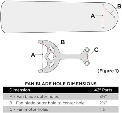 Westinghouse 7740100 VA-HP008 Westinghouse 77401 42" Fan Blade Arm (5 Per Pack), White Finish, 5 Count
