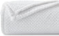 NEWCOSPLAY Super Soft Throw Blanket White Premium Silky Flannel Fleece Leaves Pattern Lightweight Bed Blanket All Season Use (White, Throw(50"x60"))