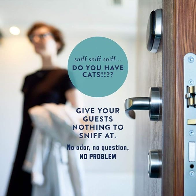 Rocco & Roxie Litter Box Odor Eliminator, Best Natural Urine Deodorizer for Cat Litter Boxes Cats Smell Control, Odor Absorber, Safe for Kitty, 12 oz-Mewly Pet