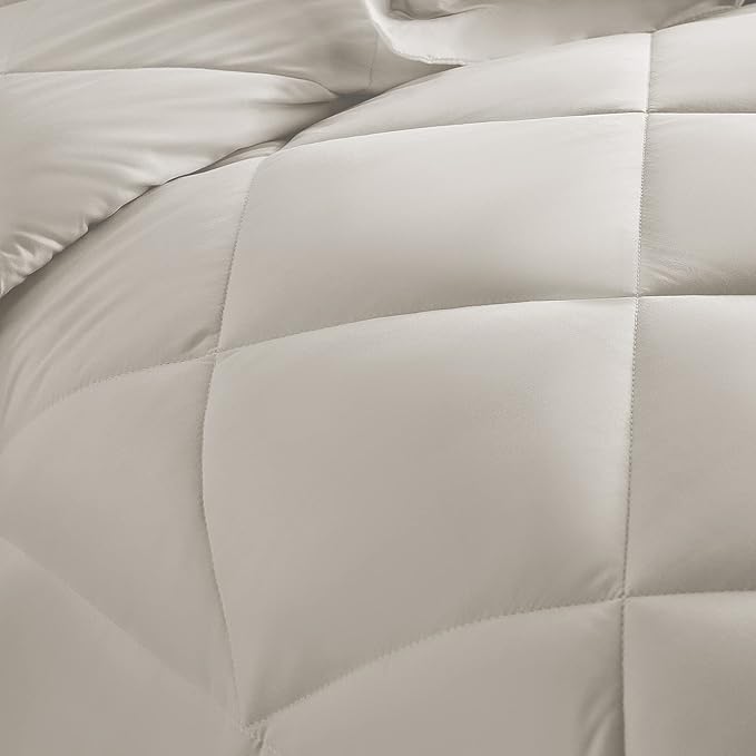 CozyLux Full Size Comforter Sets Beige - 7 Pieces Bed in a Bag Full, Luxury Soft Bed Set for All Seasons, Bedding Set with Down Alternative Comforter, Sheets, Pillowcases & Shams