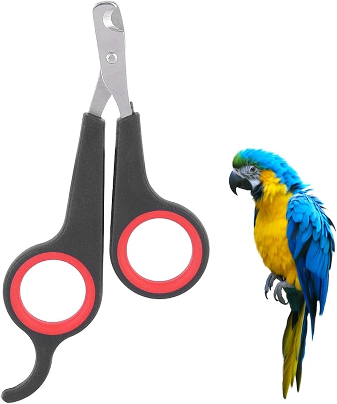 Cat Nail Trimmer, Pet Nail Clippers, Stainless Steel Bird Nail Clippers, Comfortable Cat Nail Cutter, Small Animal Nail Clippers 4.6x2.4In for Bird, Rabbit, Dog, Parrot-Mewly Pet