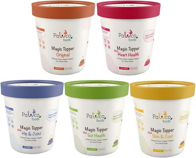 PawCo Magic Topper Variety Pack - Dog Food Topper for Picky Eaters, Grain-Free Meal Enhancer, Supports Immune & Digestive Health, 800g-Mewly Pet