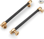 10 Pack 7-1/2 inch(192mm) Black and Champagne Bronze Kitchen Cabinet Handles Knurled Cabinet Pulls Black Drawer Pulls Kitchen Cabinet Hardware