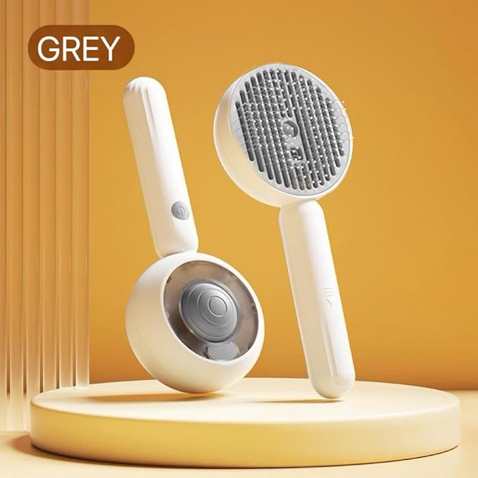 Cat steam brush for indoor cats features blue light technology,combining a dog steam brushes,ideal for the pets steam brushes for dogs and cats,and pet spray hair removal comb user BROWN-Mewly Pet