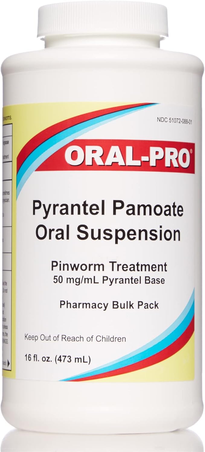 Aurora 50Mg/Ml Oral Pro Pyrantel Pamoate Oral Suspension, 16 Ounce, Vanilla Flavor-Mewly Pet